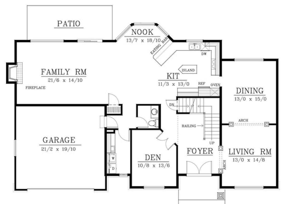 Floorplan 1 for House Plan #692-00195