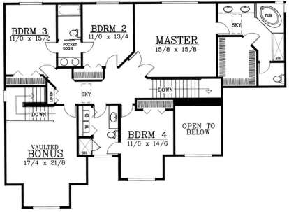 Floorplan 2 for House Plan #692-00199