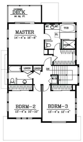 Floorplan 2 for House Plan #692-00203