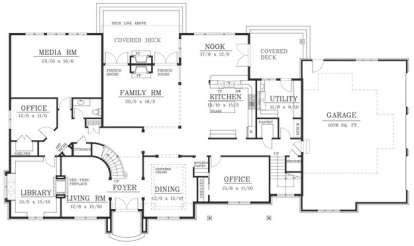 Floorplan 1 for House Plan #692-00204