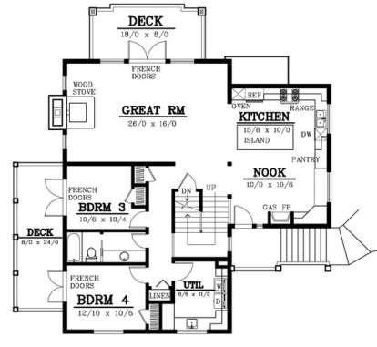 Floorplan 2 for House Plan #692-00205