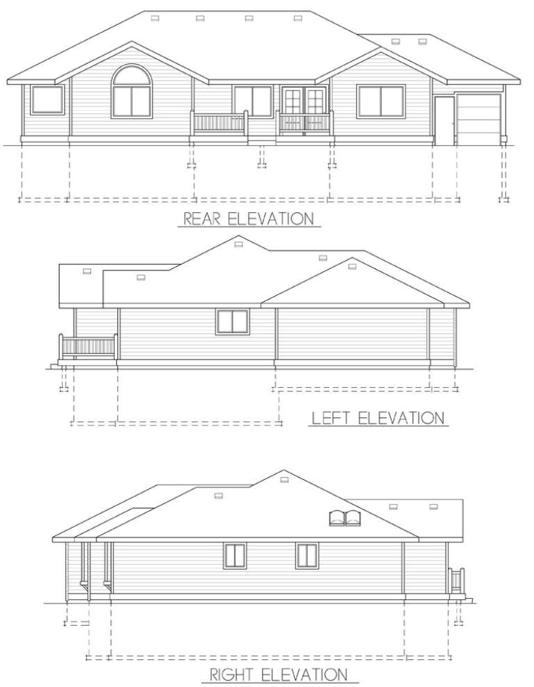 Traditional House Plan #692-00209 Elevation Photo