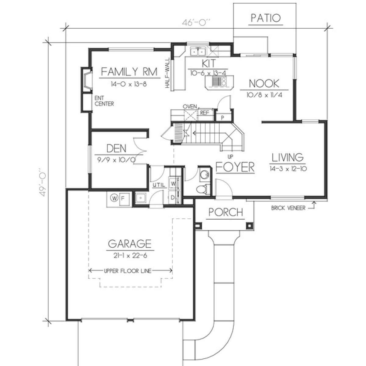 Floorplan 1 for House Plan #692-00214