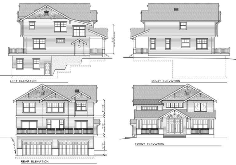 Craftsman House Plan #692-00216 Elevation Photo