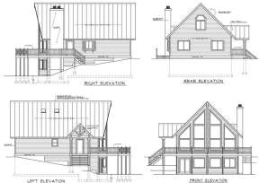 Contemporary House Plan #692-00217 Elevation Photo