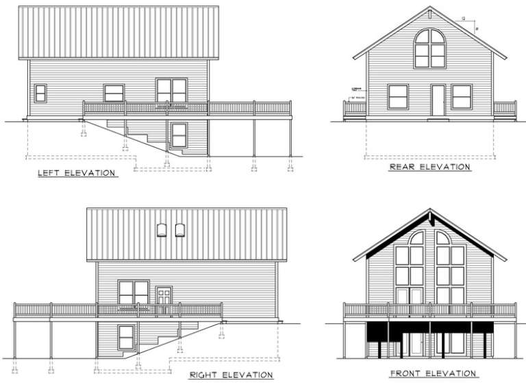 Narrow Lot House Plan #692-00219 Elevation Photo