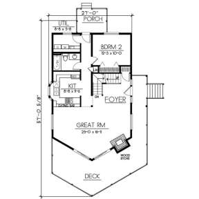 Floorplan 2 for House Plan #692-00220