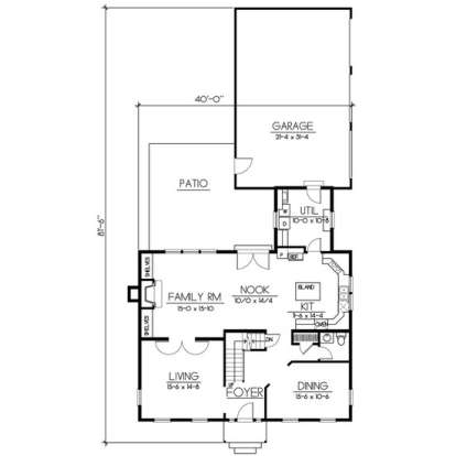 Floorplan 1 for House Plan #692-00221