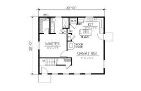 Floorplan 1 for House Plan #692-00222