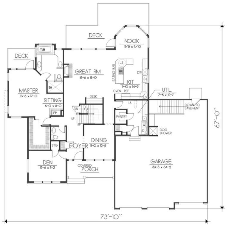 House Plan House Plan #6399 Drawing 1