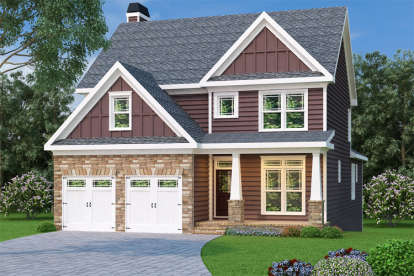 Traditional House Plan #009-00047 Elevation Photo