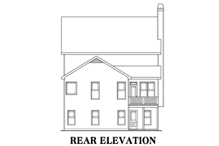 Traditional House Plan #009-00047 Elevation Photo