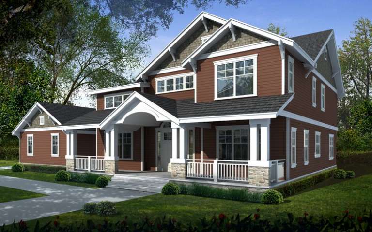 Craftsman House Plan #692-00226 Elevation Photo