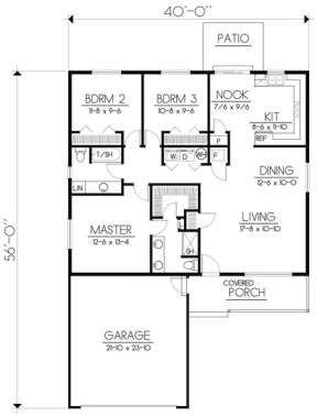 Floorplan 1 for House Plan #692-00231