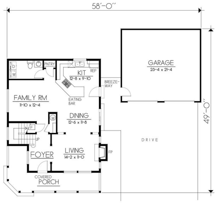 House Plan House Plan #6406 Drawing 1