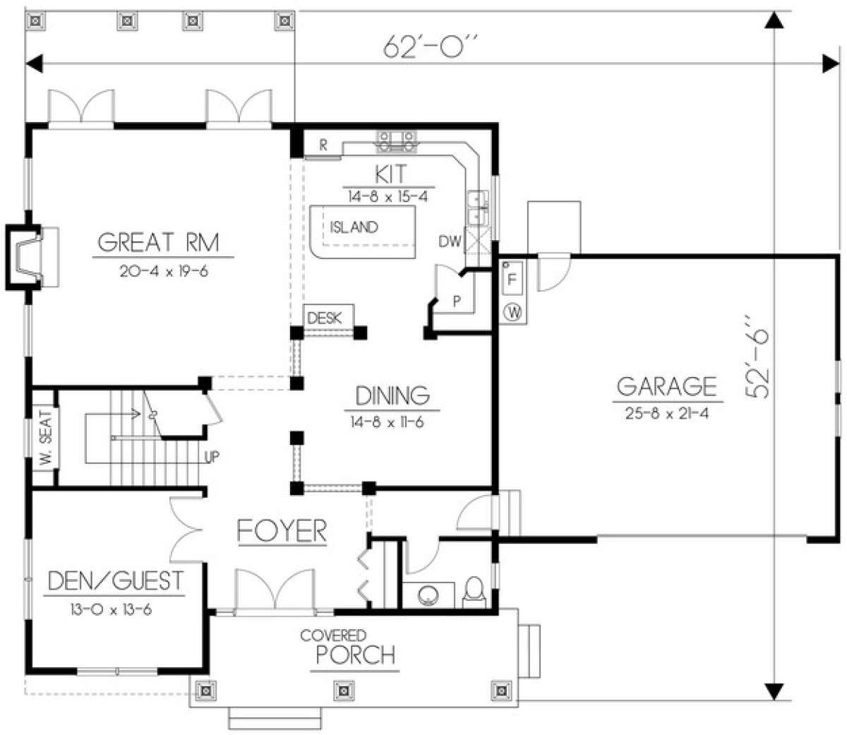 Floorplan 1 for House Plan #692-00233