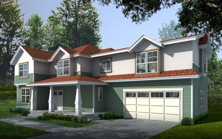 House Plan House Plan #6408 Front Elevation