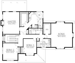 Floorplan 2 for House Plan #692-00234