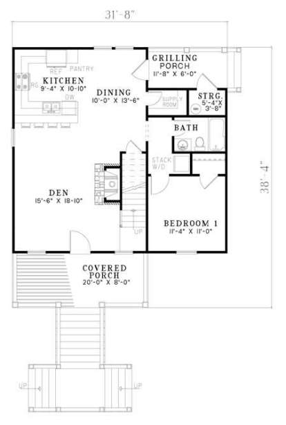 Floorplan 1 for House Plan #110-00813