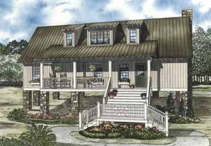 Cottage House Plan #110-00815 Elevation Photo