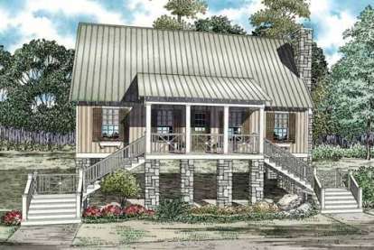 Cottage House Plan #110-00816 Elevation Photo