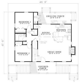 Floorplan 1 for House Plan #110-00816