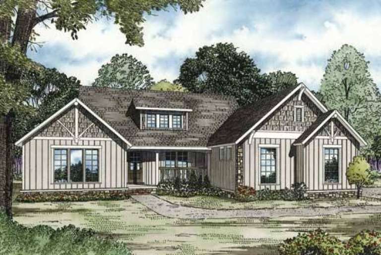 Country House Plan #110-00817 Elevation Photo
