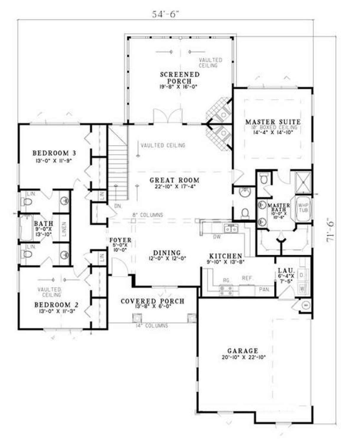 Floorplan 2 for House Plan #110-00817