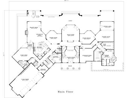 Main Floor  for House Plan #110-00827