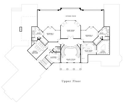Second Floor for House Plan #110-00827