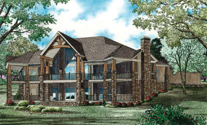 Northwest House Plan #110-00829 Elevation Photo