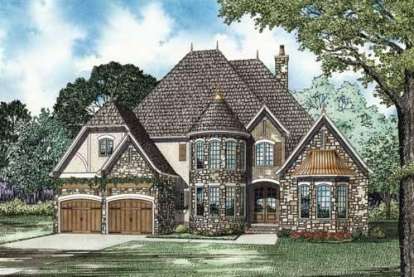 4 Bed, 3 Bath, 3328 Square Foot House Plan - #110-00830