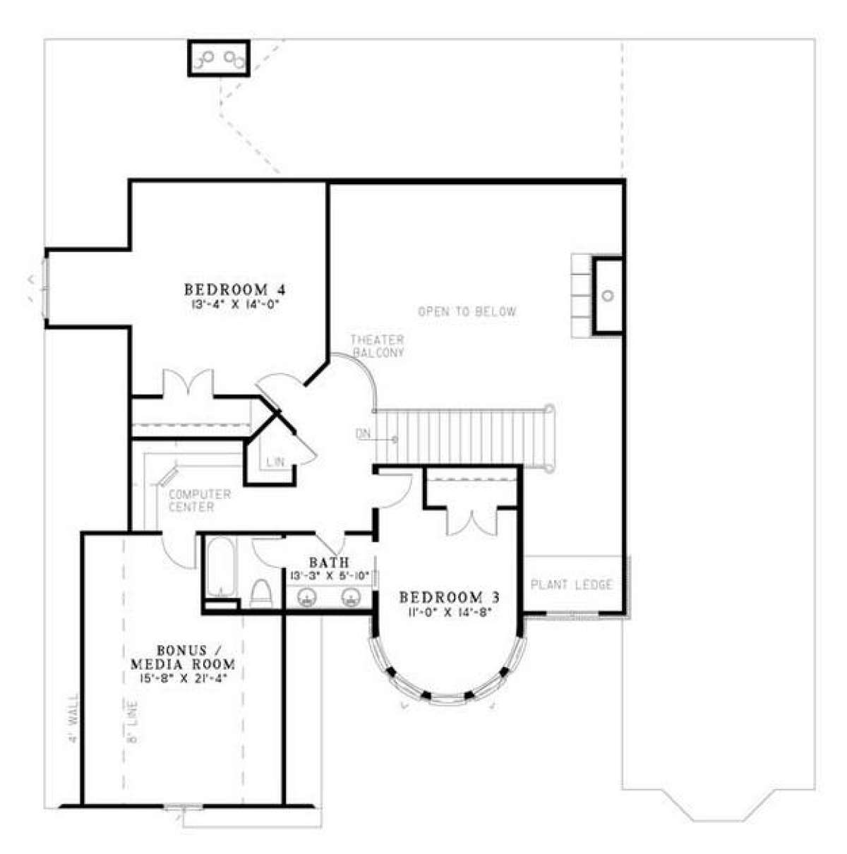 Floorplan 2 for House Plan #110-00830