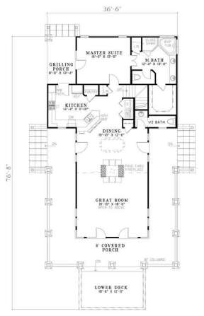 Main Floor for House Plan #110-00831