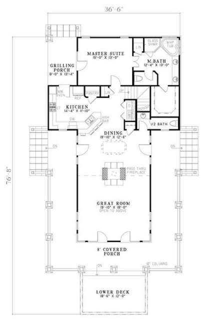 Main Floor for House Plan #110-00831