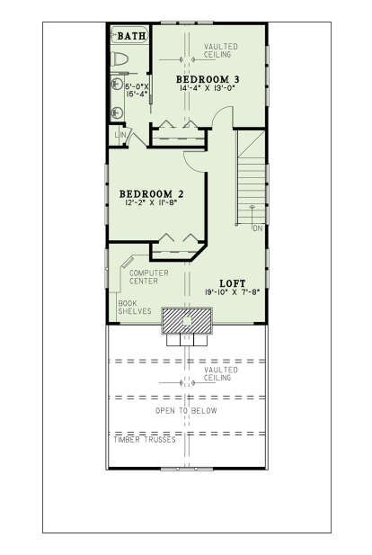Second Floor for House Plan #110-00831