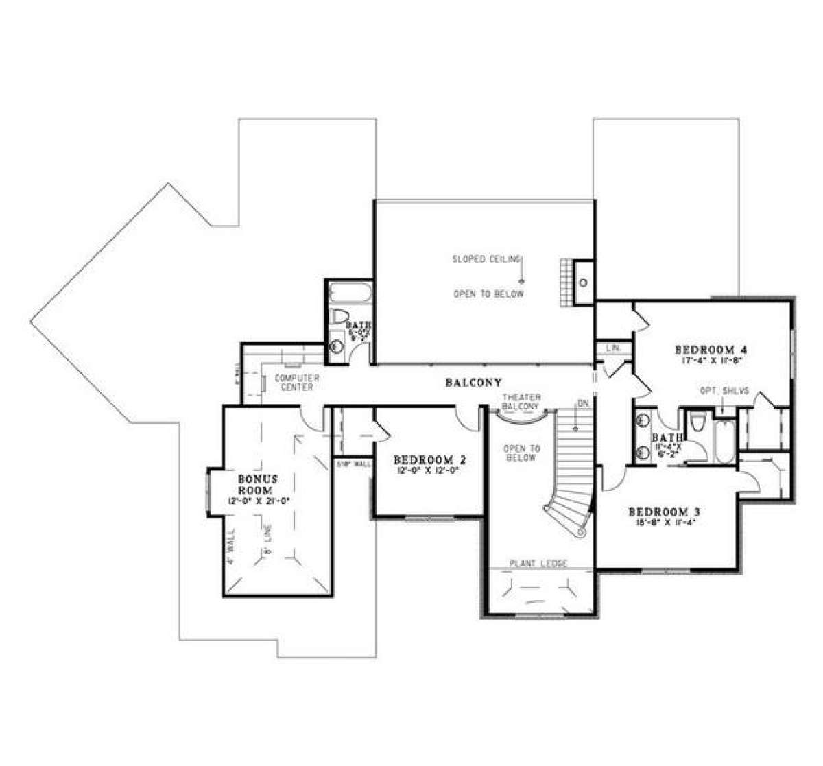 Floorplan 2 for House Plan #110-00834