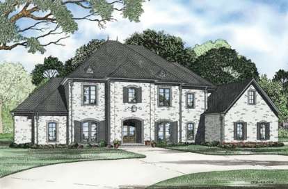French Country House Plan #110-00835 Elevation Photo