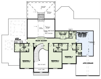 Second Floor for House Plan #110-00835