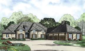 French Country House Plan #110-00836 Elevation Photo