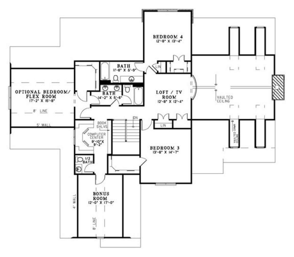 Floorplan 2 for House Plan #110-00837