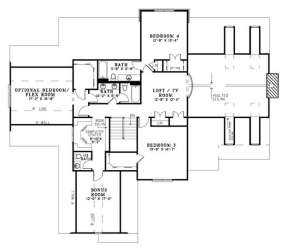 Floorplan 2 for House Plan #110-00837