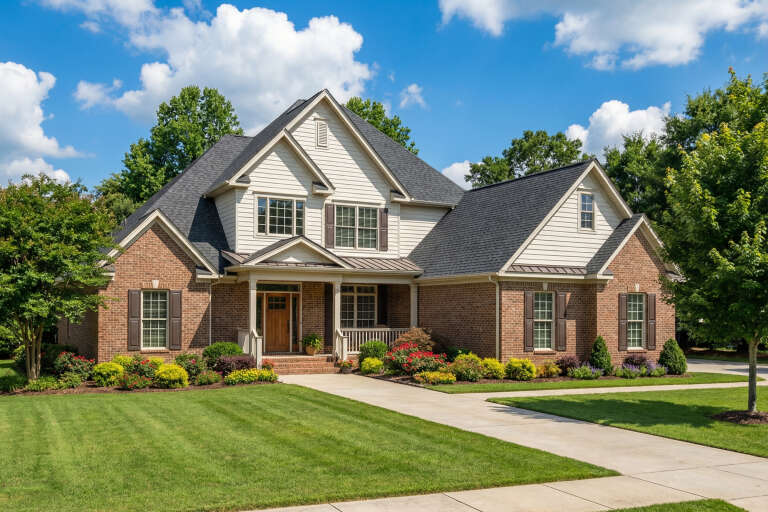 House Plan House Plan #6463 Angled Front Elevation