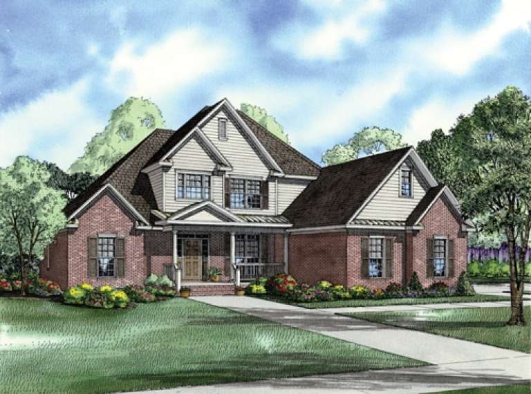 Traditional House Plan #110-00838 Elevation Photo