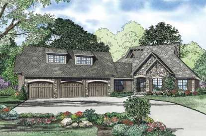 4 Bed, 3 Bath, 2716 Square Foot House Plan - #110-00839