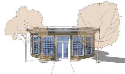 Contemporary House Plan #028-00063 Elevation Photo