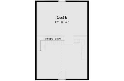Second Floor/Loft for House Plan #028-00065