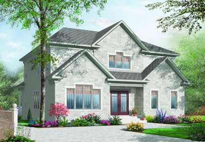 European House Plan #034-00181 Elevation Photo