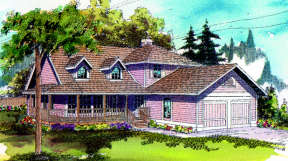 Country House Plan #035-00001 Elevation Photo