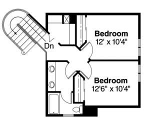 Floorplan 2 for House Plan #035-00001